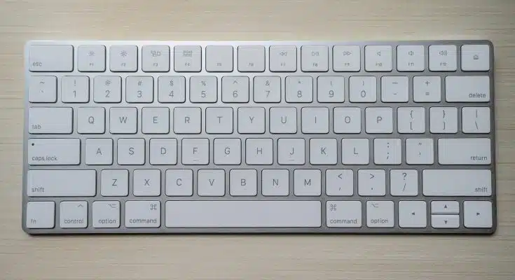 silver and white computer keyboard